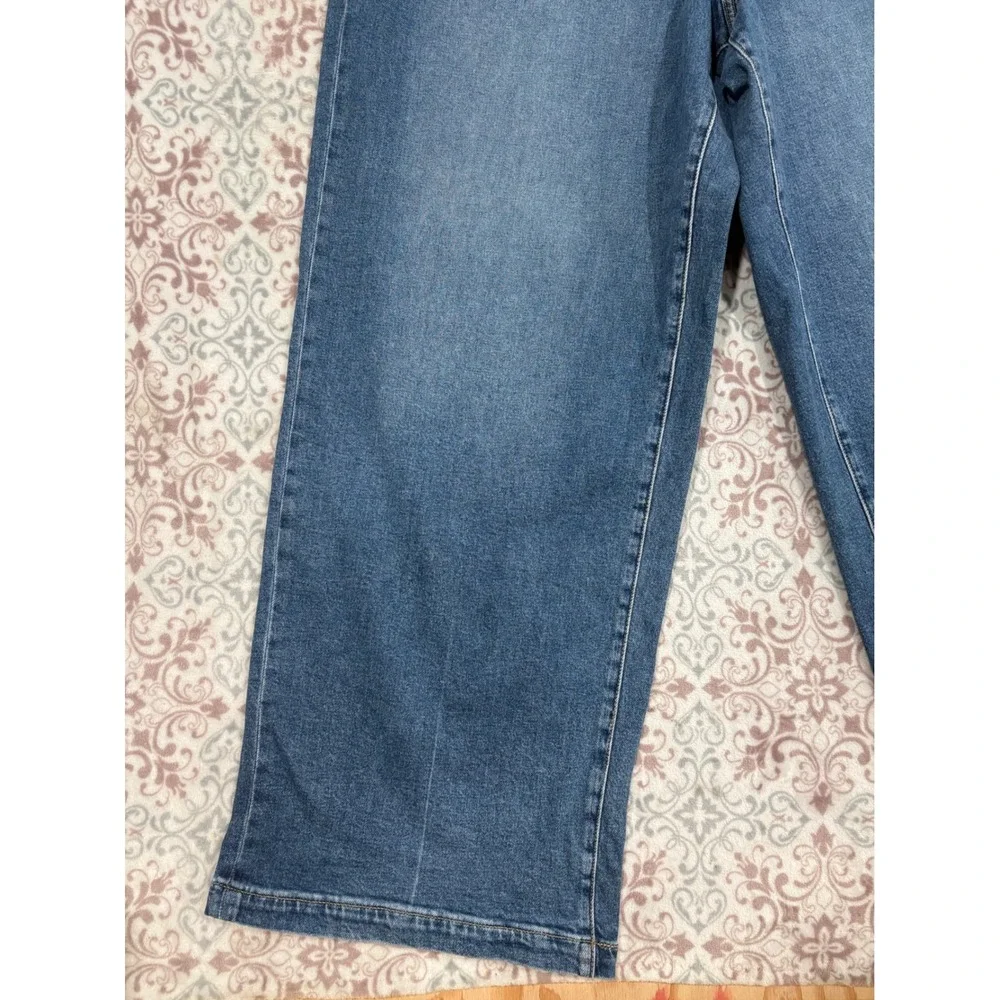Lane Bryant Signature Fit Ultra High Rise Wide Leg Jeans Medium Wash Blue 20L
